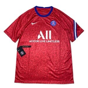 Nike PSG Paris Saint Germain Red Jersey CD5816-658 Men's Size Large (H)
